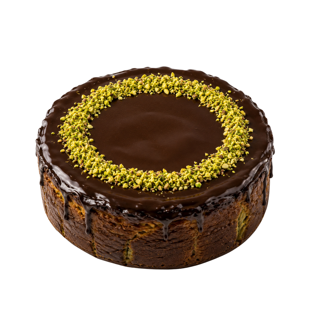 Dubai Chocolate Basque Cheesecake